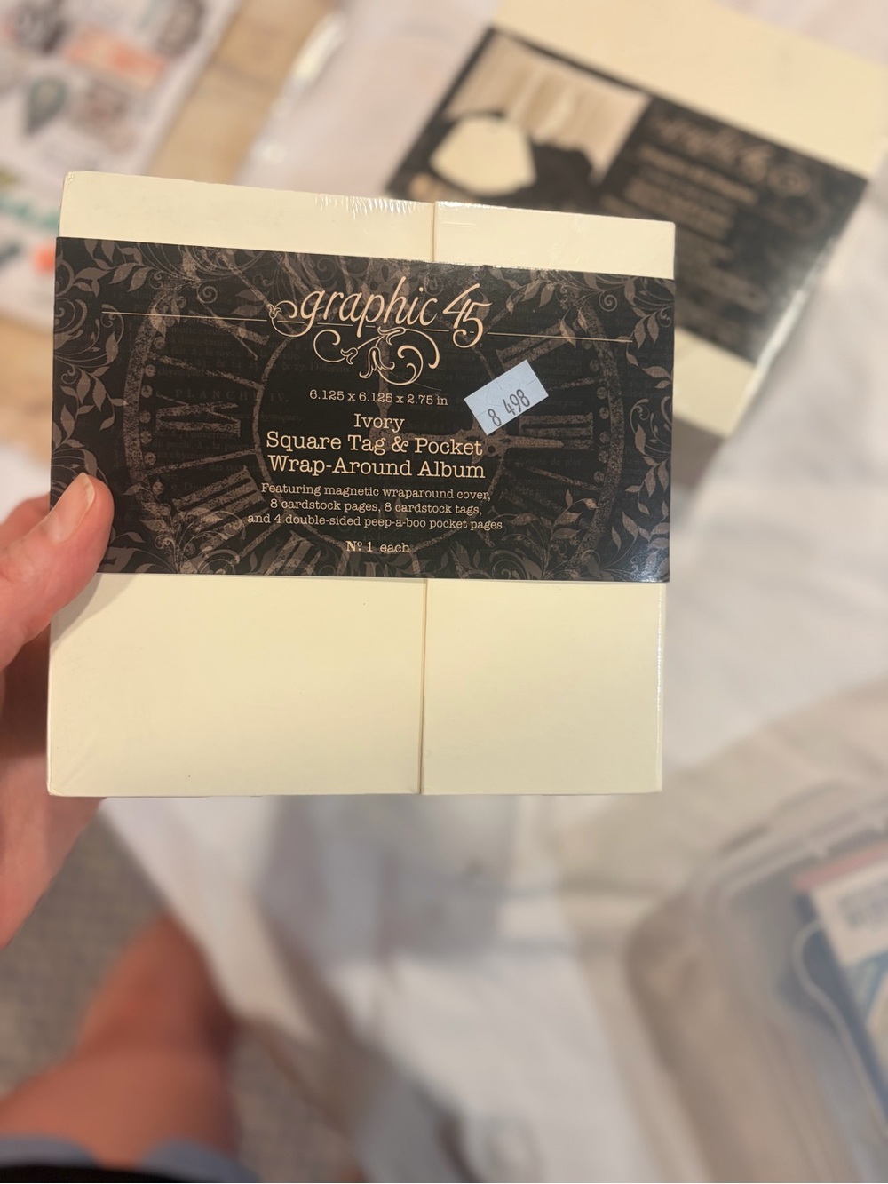 Graphic 45 Ivory Square Tag & Pocket Wrap-Around Album